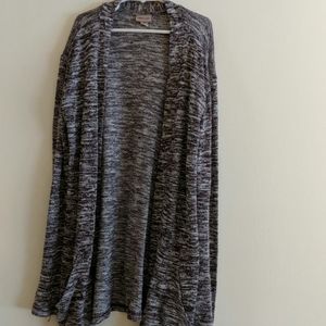 Burgundy heathered cardigan